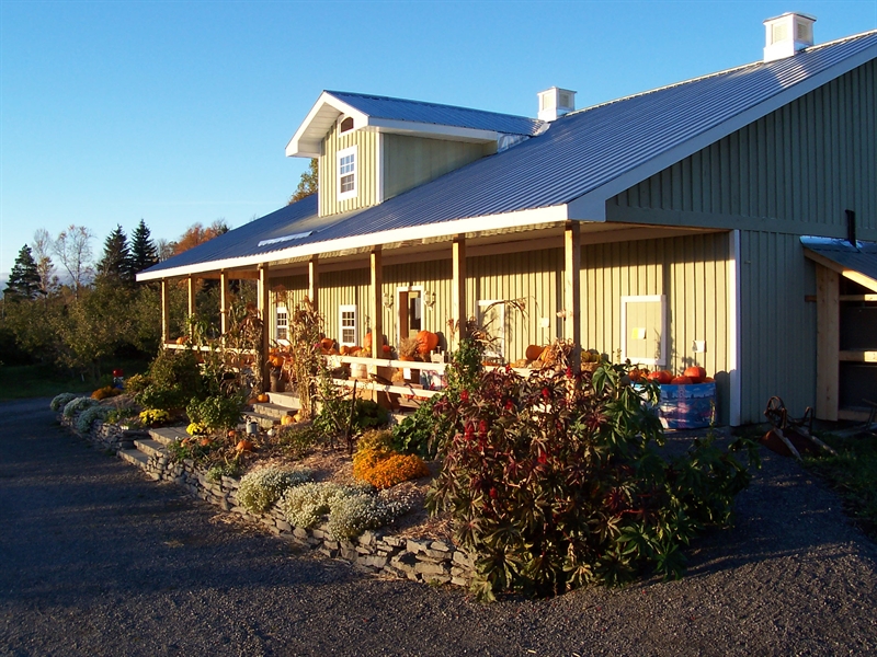 The store in the sunlight.